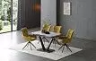 Стол Livorno + 4 стула Vincent охра