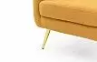 Кресло Carmen, желтый/золотые ножки