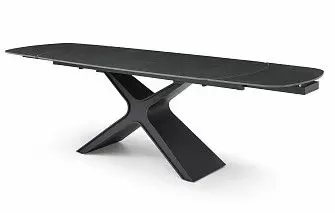 Стол раскладной Charlotta 160-240, черная керамика