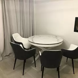 Стул Rosamund, белый/темно-серый