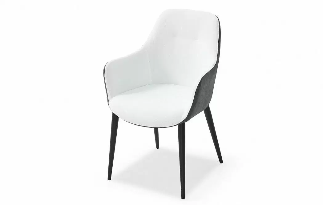 Стул Rosamund, белый/темно-серый - фото 9