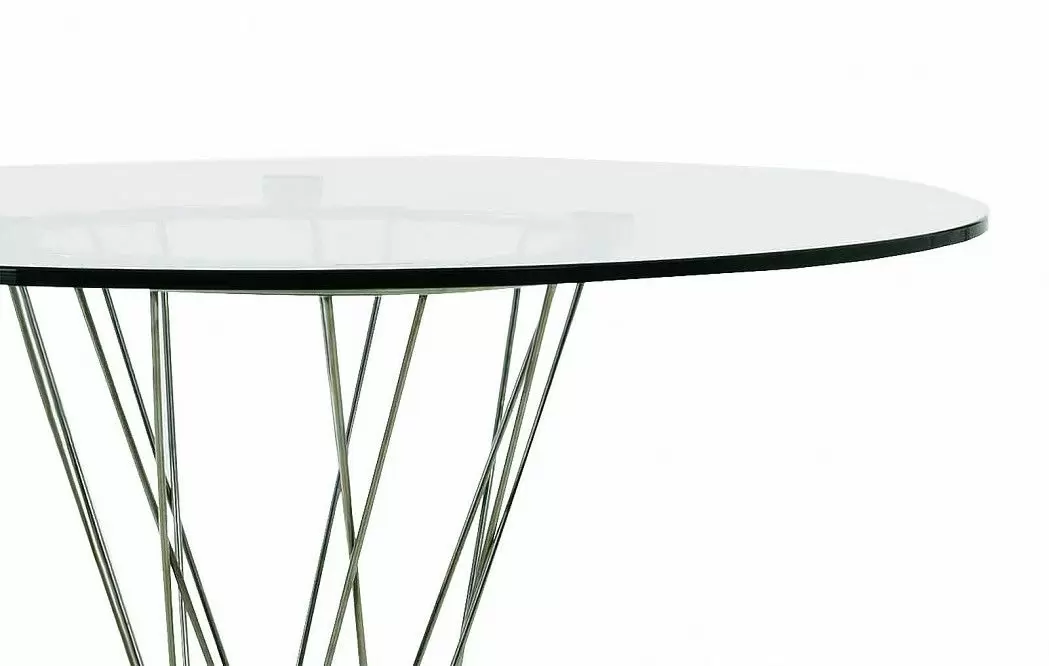 Стол Cyclone (80), стекло/черный - фото 4