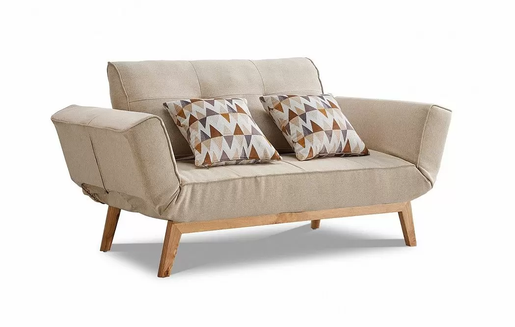 Диван-кровать Meryl, бежевый/коричневый - фото 5