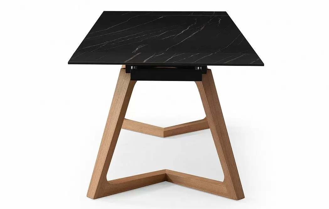 Стол раскладной Sorrento 160-220, черная керамика/ясень - фото 12