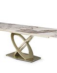 Стол раскладной Luisa 160-240, светлая керамика/шампань