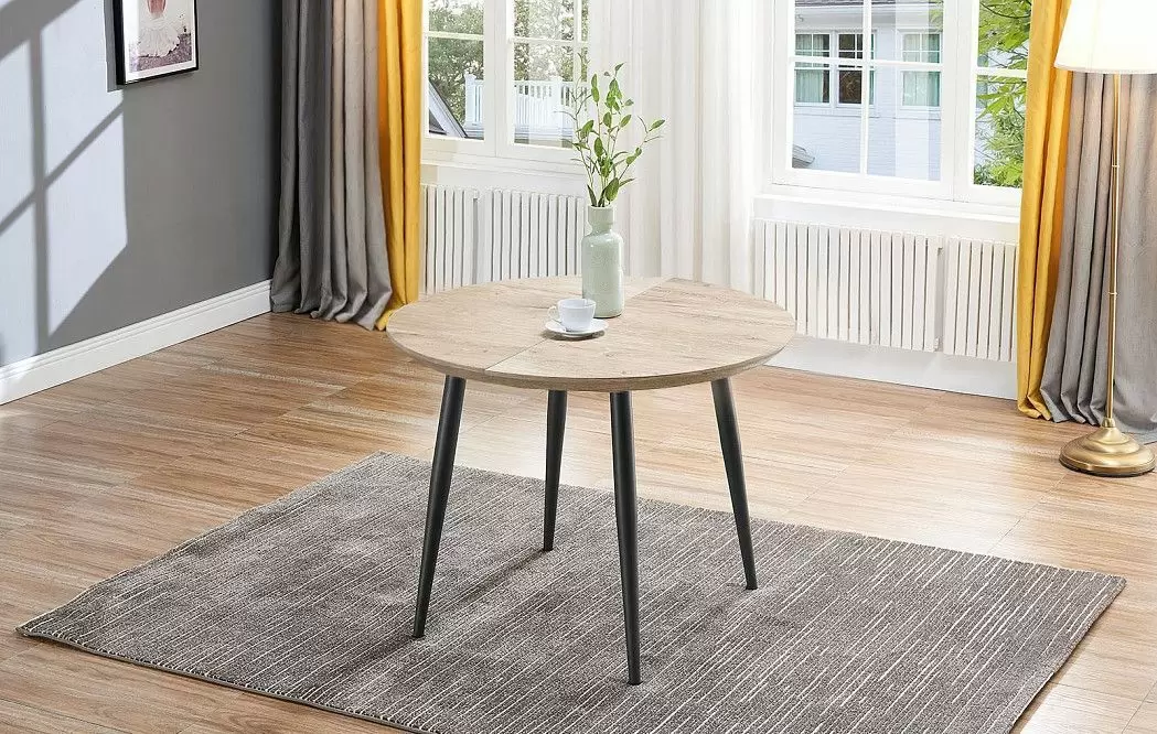 Стол Leticia + 3 серо-бежевых стула Glenn - фото 4