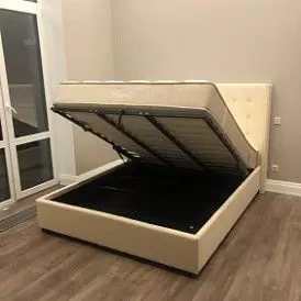 Кровать с подъемным механизмом Vivien 180x200, желтый