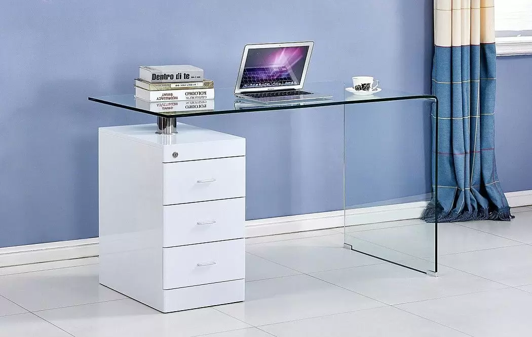 Стол письменный Waterfall, белый - фото 8