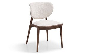 Стул Ian, белый/орех