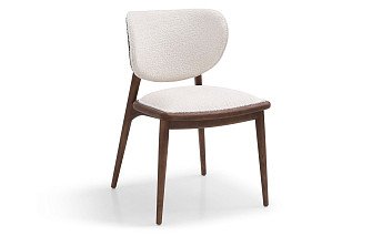 Стул Ian, белый/орех