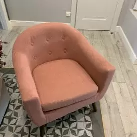 Диван Florence 2-х местный, темно-серый/цветные пуговицы