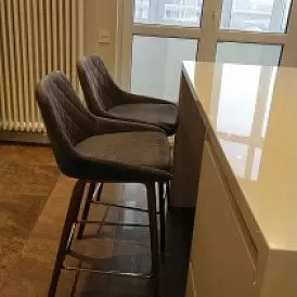 Стул полубарный Joan (65), темно-синий