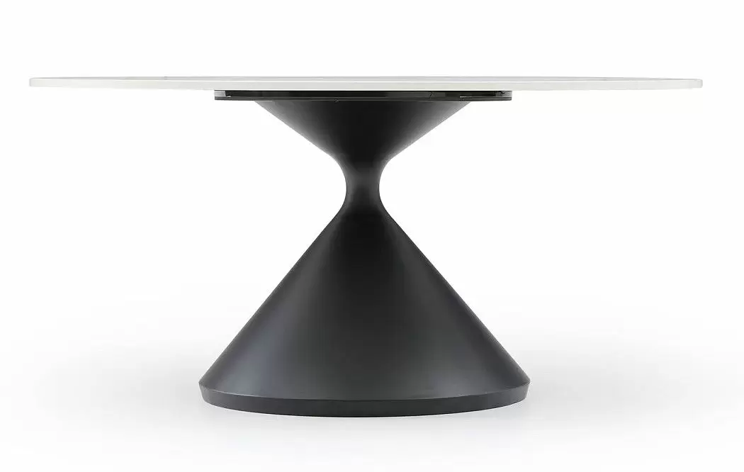 Стол журнальный Sanremo (90), белая керамика/черный - фото 6