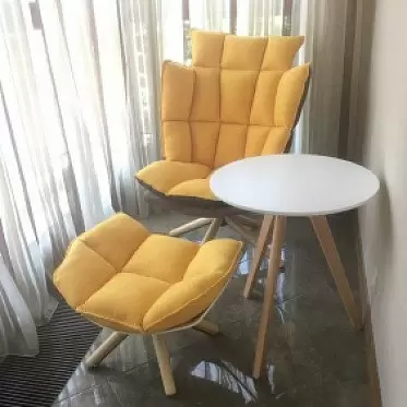 Кресло с оттоманкой в стиле Husk, желтый IMG-20210622-WA0008.jpg