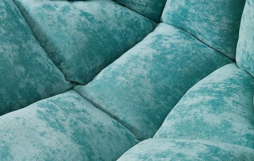 Кресло и оттоманка в стиле Husk, бирюзовый - фото 4