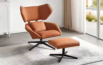 Кресло и оттоманка Boston, терракотовый