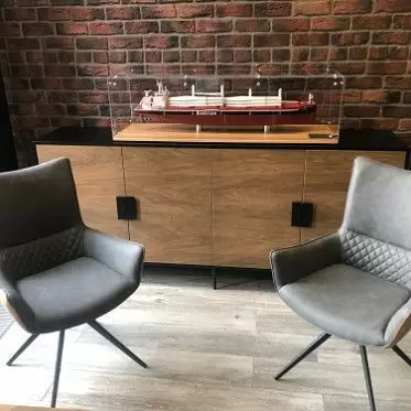 Кресло Jess, графит/коричневый