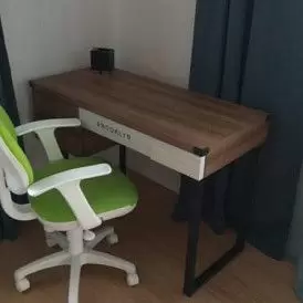 Стол письменный Brooklyn, орех/черный