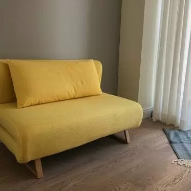 Диван-кровать Rosy 2-х местный, желтый/без принта
