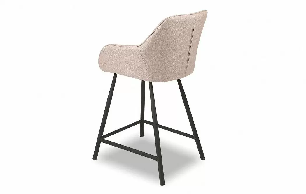 Стул полубарный Edwin, пудровый/черный - фото 7
