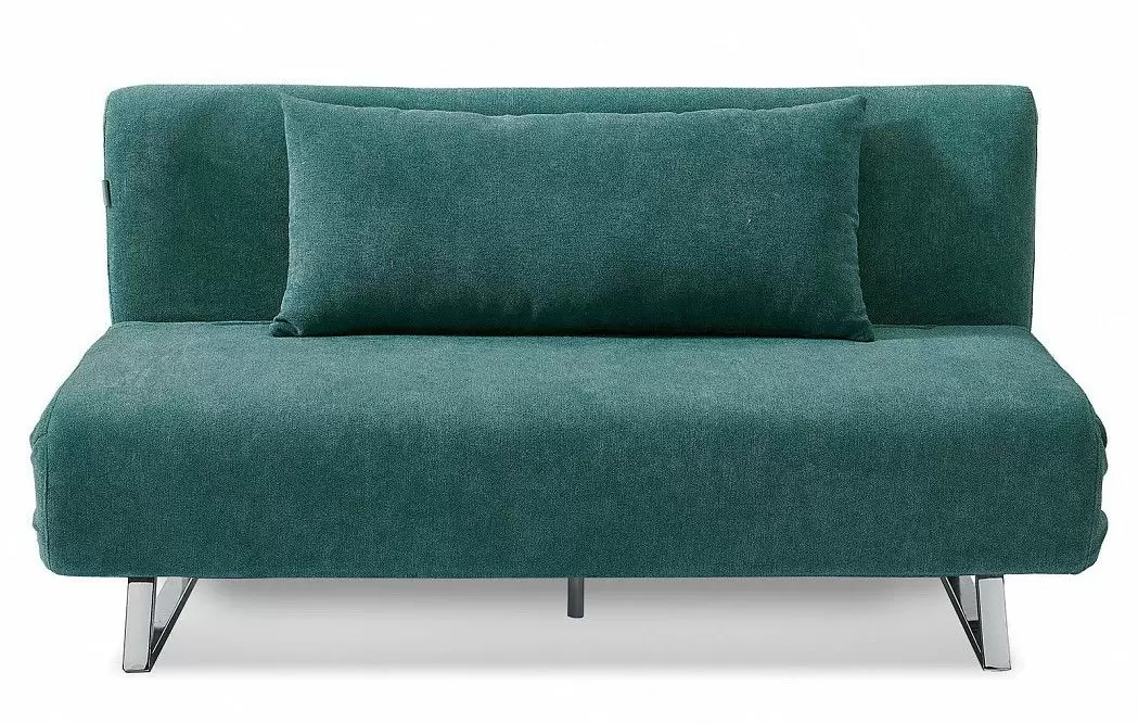 Диван-кровать Rosy 3-х местный, темно-бирюзовый/хром - фото 4