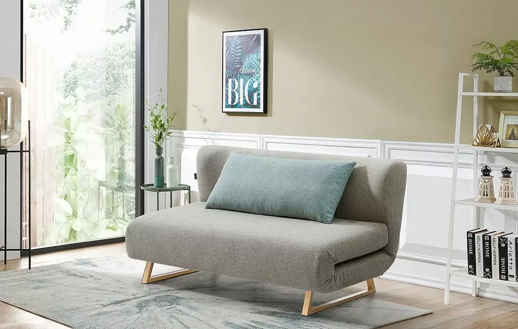 Диван-кровать Rosy 3-х местный, бежевый/мята