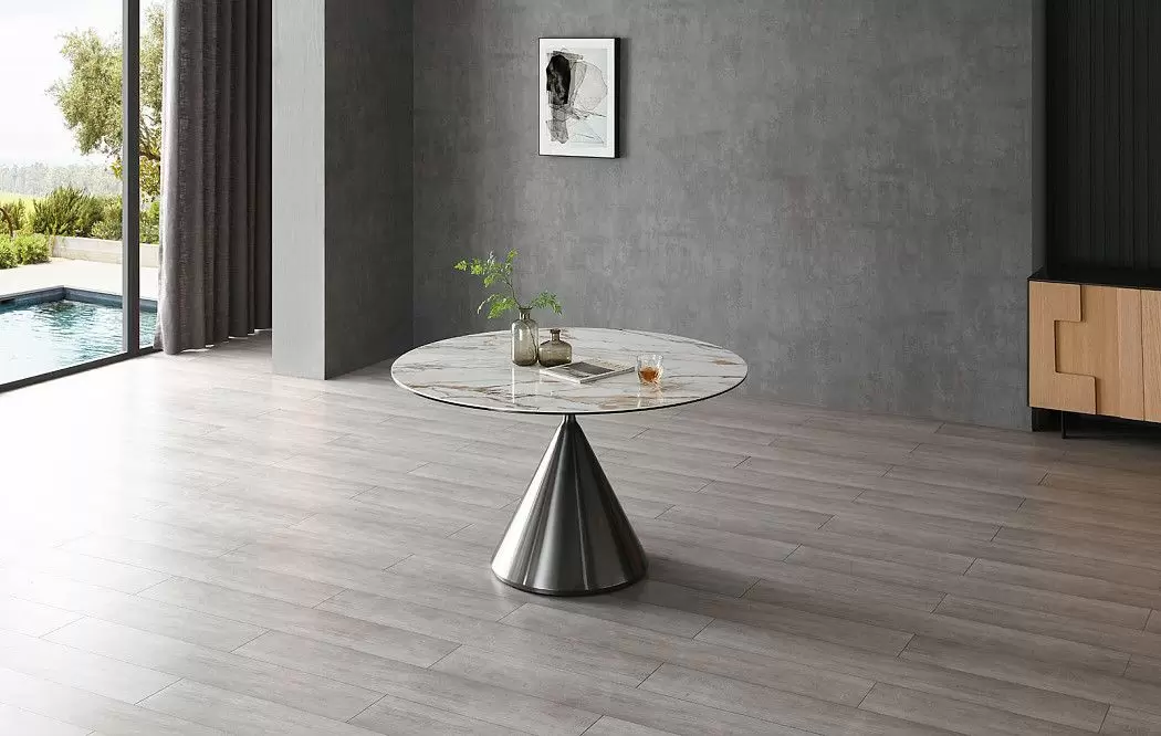 Стол Sanremo 130, белая керамика/металл - фото 7