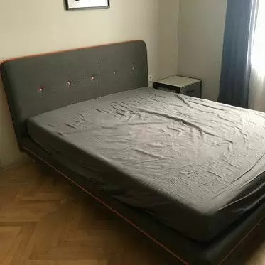 Кровать Madeira, серо-коричневый/светлые ножки 1635249482561.jpg