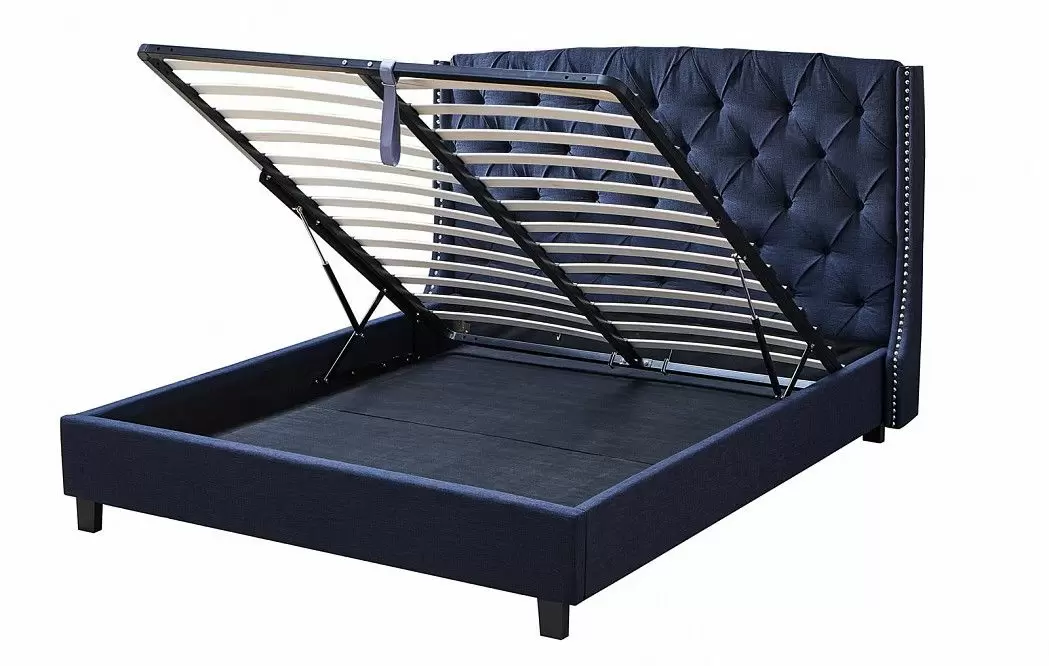 Кровать Evita Grand, темно-синий - фото 9