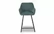 Стул полубарный Edwin, зеленый/черный