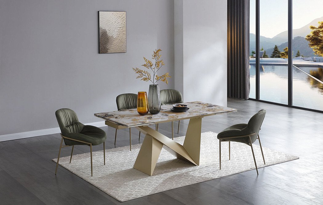 Стол раскладной Portofino Champagne 160-240, керамика/шампань - фото 3