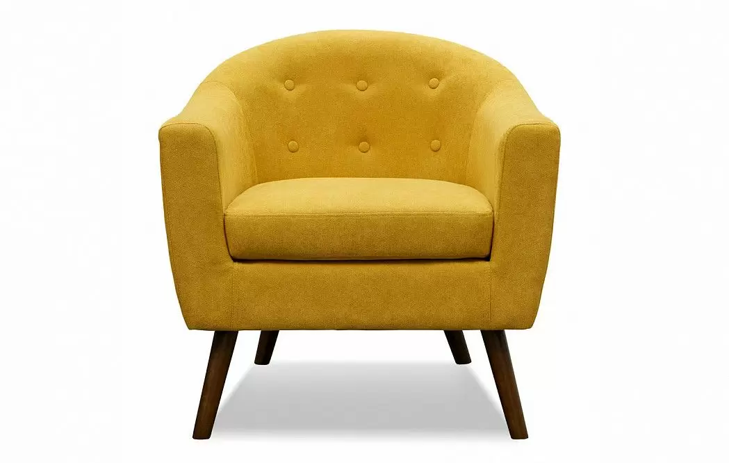 Кресло Florence, желтый шафран/орех - фото 4