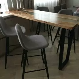 Стул барный Jackson Bar, бежевый/черный