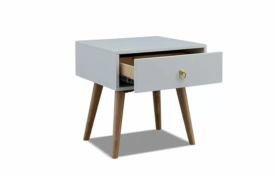 Комплект для спальни Bohemia, серый/белый/дерево - фото 11