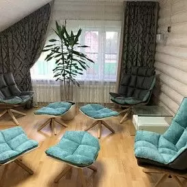 Оттоманка в стиле Husk, серый