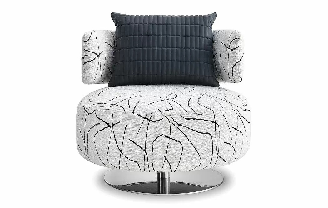 Кресло Sandra, белый/черный принт - фото 4