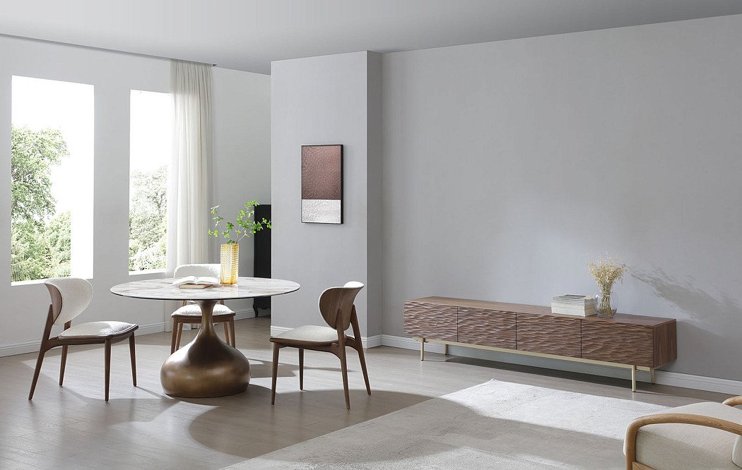 Стул Ian, белый/орех - фото 2