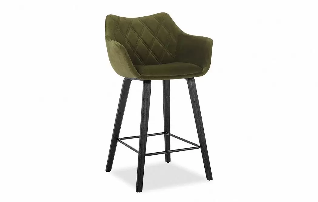 Стул полубарный Sherilyn (66), темно-зеленый