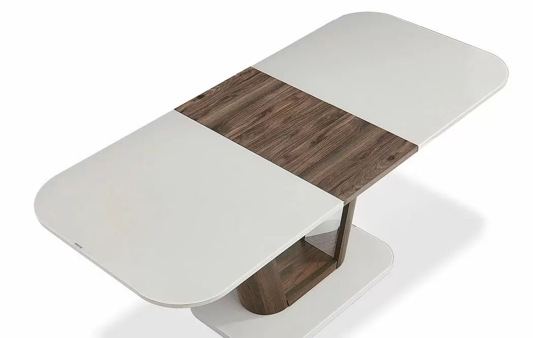 Стол раскладной Ester 160-200, бежевый/коричневый - фото 15