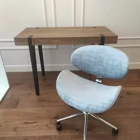 Стол письменный Project, орех/черный