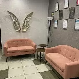 Диван Florence 2-х местный, темно-серый/цветные пуговицы