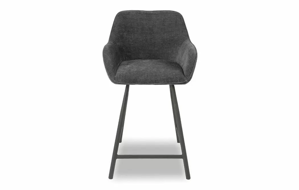 Стул полубарный Edwin, темно-серый/черный - фото 3