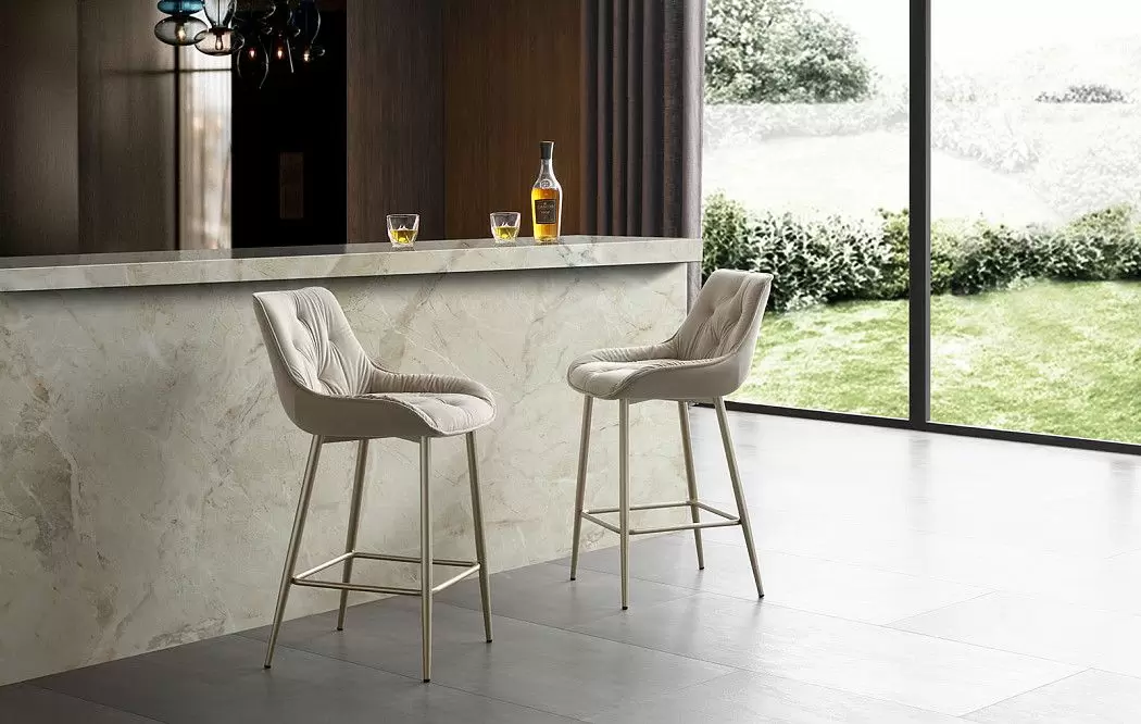 Стул полубарный Joely Bar (65), бежевый/шампань - фото 2