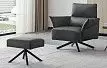 Кресло и оттоманка Wendy, графит