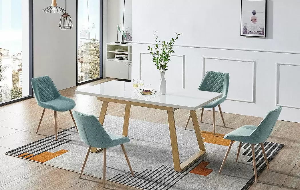 Стол раскладной Manchester 120-160, белый/вяз - фото 2