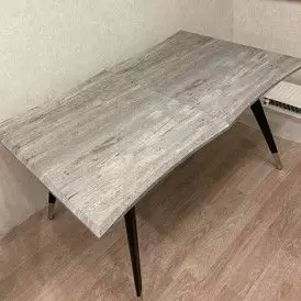 Стол раскладной Dusseldorf 160-200, античный дуб/черный