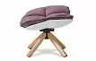 Кресло и оттоманка в стиле Husk, лиловый