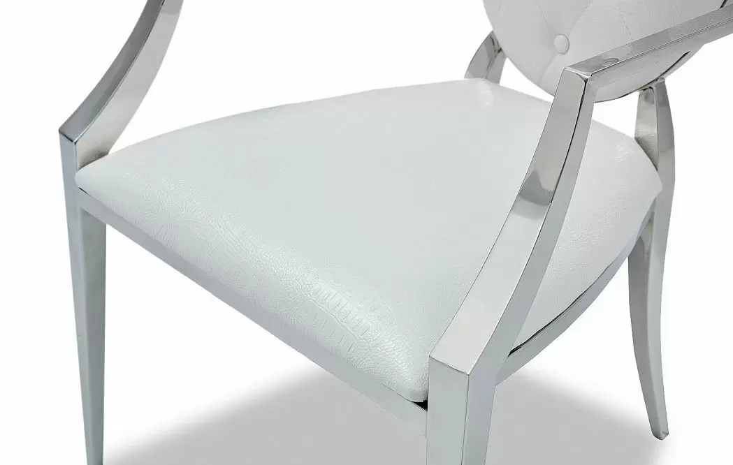 Стул с подлокотниками Lisa, белый - фото 4