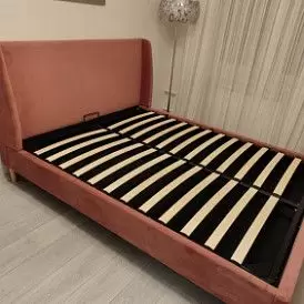 Кровать Carrera 160x200 (с подъемным механизмом), голубой