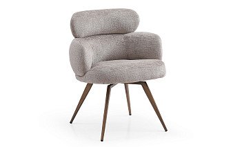 Стул Evy, серо-бежевый/бронза